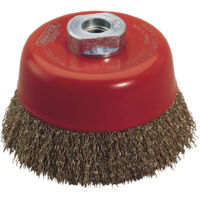 Draper Expert 52637 100mm M14 Crimped Wire Cup Brush for Surface Cleaning and Rust Removal