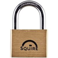 Squire LN60 Lion Range 60mm Brass Padlock, 9.5mm Hardened Shackle, Keyed