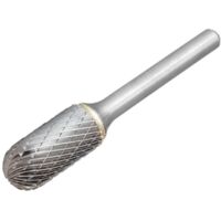 Premium Solid Carbide Bright Rotary Burr – Ball Nosed Cylinder, 16mm x 6mm, DOR8051606