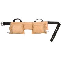 Kuny's AP-527X Heavy-Duty Leather Work Apron with 12 Pockets for Professional and Heavy-Duty Tasks