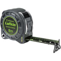 Lufkin L1125BCM 3cm x 8m Shockforce Night Eye Double-Sided Tape with Fall Resistance Tested for 30-Meter Drop Safety