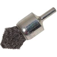 Lessmann 453.162 Pointed End Brush with Shank 23/68 x 25mm, 0.30 Steel Wire LES453162