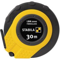 Stabila 30m Fiberglass Tape Measure LBM 2000 with Metric Scale and Belt Clip (Model 19655)