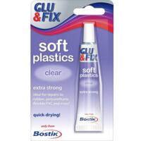Bostik Soft Plastics Clear Adhesive, 20ml Tube (Model: 30803650)