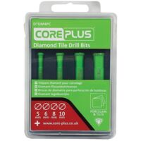 CorePlus CORDTDM4PC DTDM4PC Diamond Tile Drill Bit Set, 4 Piece CORDTDM4PC