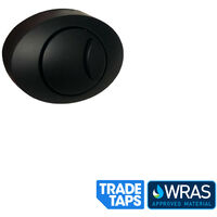 Concealed Dual Flush WC Toilet Cistern & Pipe with Black Push Button