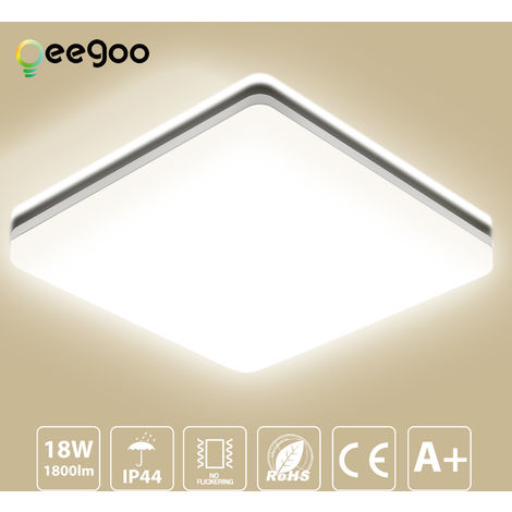 24W LED Ultraslim Deckenleuchte Wohnzimmer Deckenlampe Panel Badleuchte IP44 