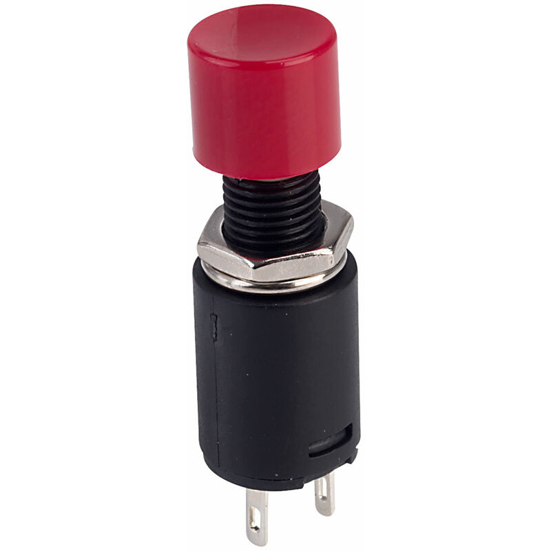 SCI R13 512B2 RED Latching Push Switch Lg Button Red