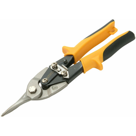 Faithfull ATS-S Yellow Compound Aviation Snips Straight Cut 250mm (10in)