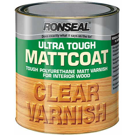 Ronseal 09010 Ultra Tough Internal Clear Mattcoat Varnish 250ml