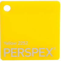 Perspex Cast Acrylic Sheet 600 x 400 x 3mm Solid Yellow