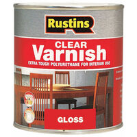 Rustins POGC250 Polyurethane Varnish Gloss Clear 250ml