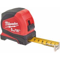 Milwaukee 4932459595 Pro Compact Tape Measure 5m/16ft (Width 25mm)