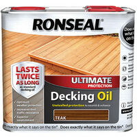 Ronseal 36939 Ultimate Protection Decking Oil Teak 2.5 litre