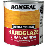 Ronseal 09008 Ultra Tough Hardglaze Internal Clear Gloss Varnish 250ml