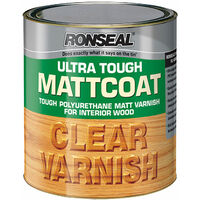 Ronseal 09010 Ultra Tough Internal Clear Mattcoat Varnish 250ml