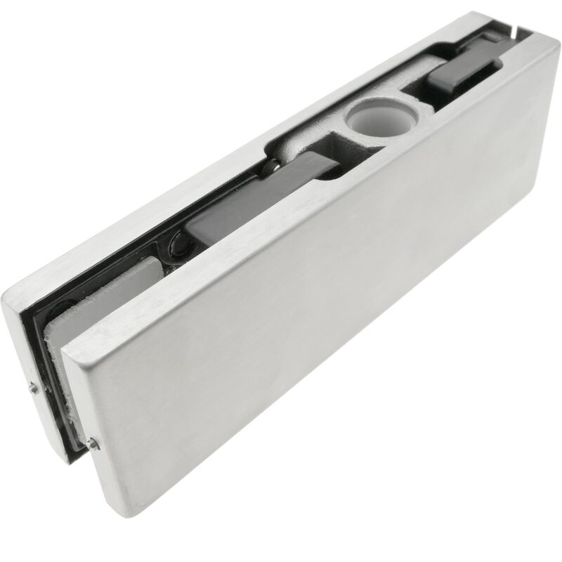 PrimeMatik - Überlegen Klammer in aluminium für Glastür Bodentürschliesser