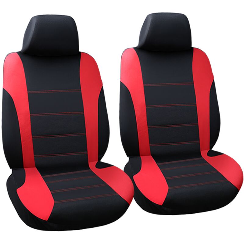 PrimeMatik - Sitzbezüge Auto rot. Universell schutzhüllen für 5