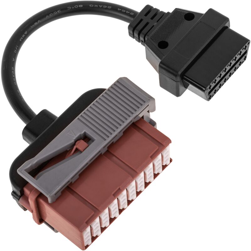 SJLERST Konverter Adapterkabel, 38 Pin auf 16 Pin OBD2 Adapter Stecker  Diagnosekabel, Diagnose Scanner Kabel Adapter