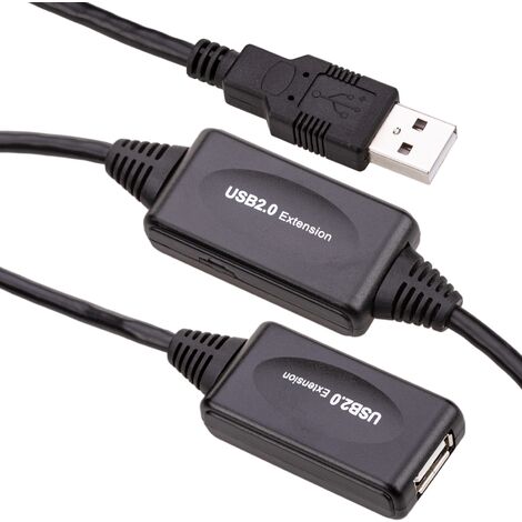 BeMatik - USB 2.0 Verlängerungskabel mit 30m Versorgung
