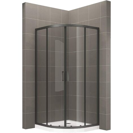 Mampara de ducha 90x90 cm altura 190 cm - puertas correderas