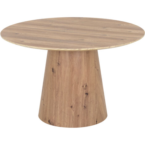 Mesa de comedor SYLVIA con tablero de melamina de 25 mm y estructura de MDF (Ø 120 x 75 cm) - MOG CASA (1/5)