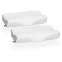 Pack de 2 almohadas HOVER antigravedad 40 x 60 cm – espuma ergonómica - i-Flair by MOG CASA