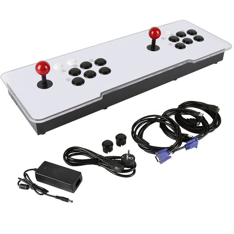 Consola de Juegos Doble Controlador USB Gaming Joystick Rocker Juegos clásicos Consola de Videojuegos