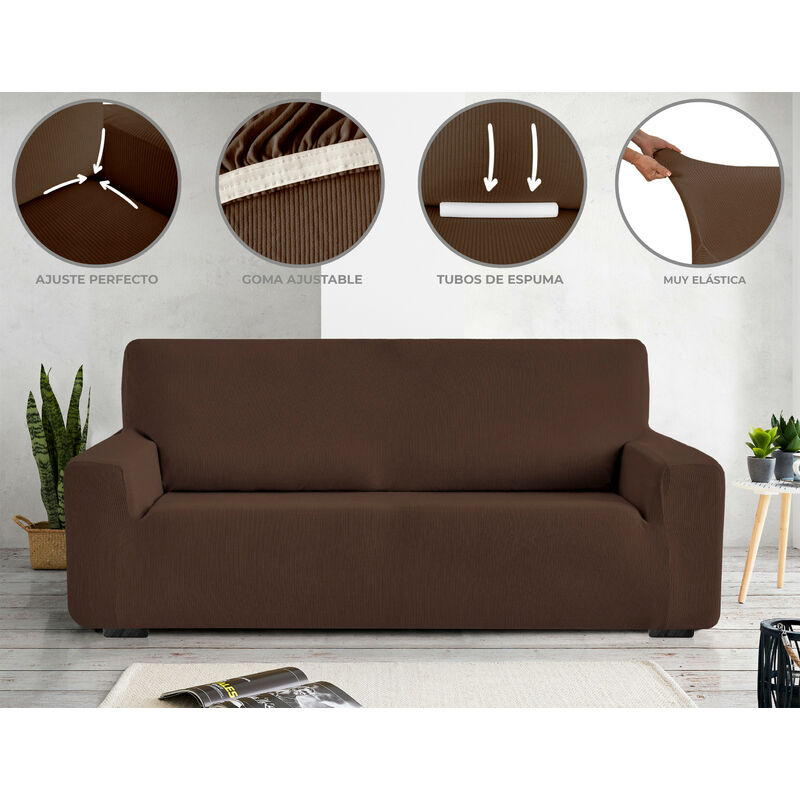 Chaise Long Funda Asiento Sofa Individual Elástica Fundas De Cojín De Sofá  Ajustable Protectora para Muebles,Funda De Asiento para Sofá Funda De Cojín  para Sofá De Alta Elasticidad : : Hogar y