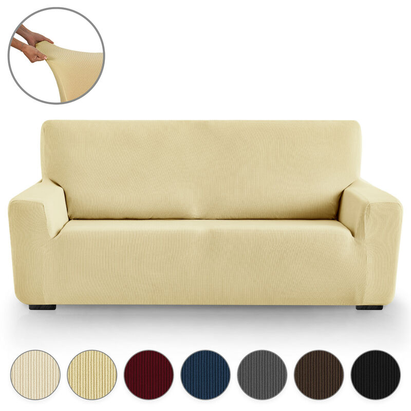 Eiffel Textile Milan fundas para sofa adaptable lisa 94 6 elastano beige 3 180240