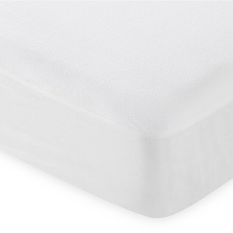 Protector Colchón Coralina Impermeable Transpirable Antiácaros Color Blanco  Medidas 80cm