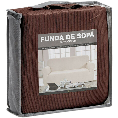Pack 2 Fundas sofá 2 plazas (130-180) + 3 plazas (180-240) marfil MONACO  BIELÁSTICA