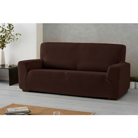 Funda de sofá chaise longue derecha (240-280) marrón MONACO BIELÁSTICA