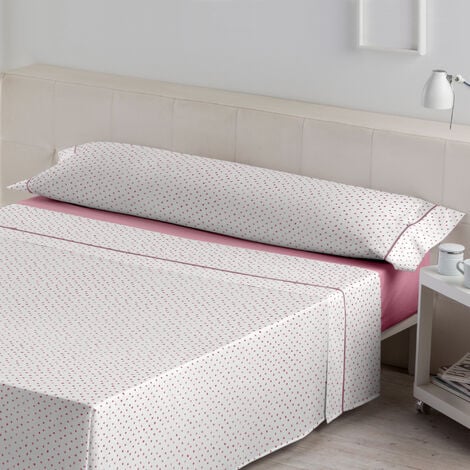 Juego de sábanas 100% algodón sostenible blanco 4 piezas cama 150