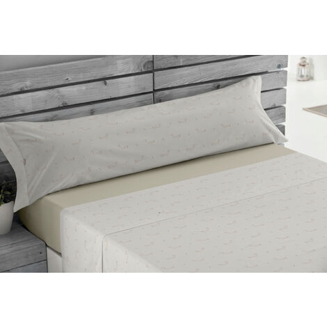 Juego de sábanas lisas Medidas sábanas Cama 90cm colores blanco