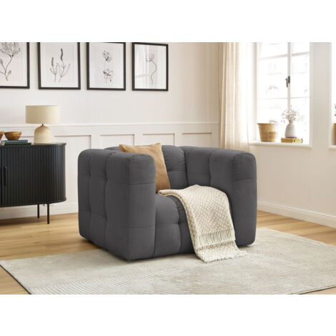BOBOCHIC - Fauteuil ULYSSE Gris foncé (1/5)