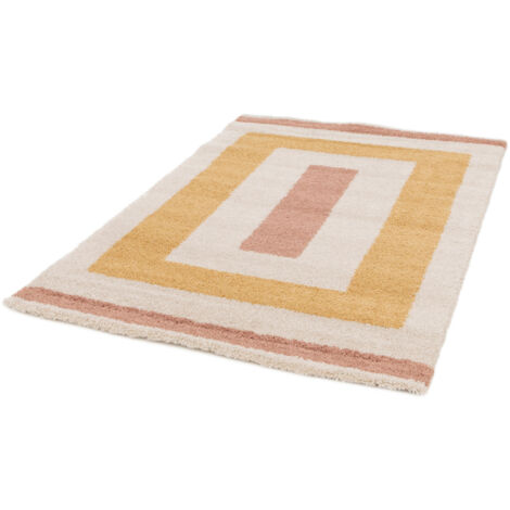 Tapis poils ras DENISE motif abstrait