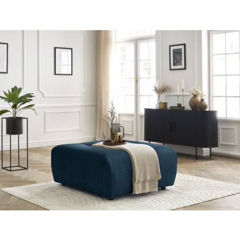 BOBOCHIC - Pouf ARSENE tissu velours Bleu (1/5)