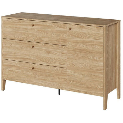 BOBOCHIC - Commode 1 porte 3 tiroirs MADDY