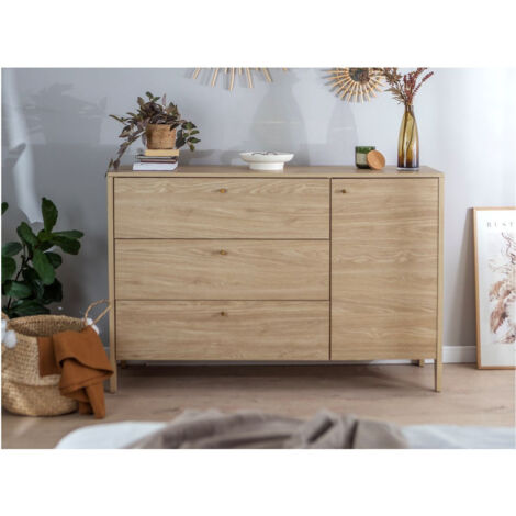 BOBOCHIC - Commode 1 porte 3 tiroirs MADDY
