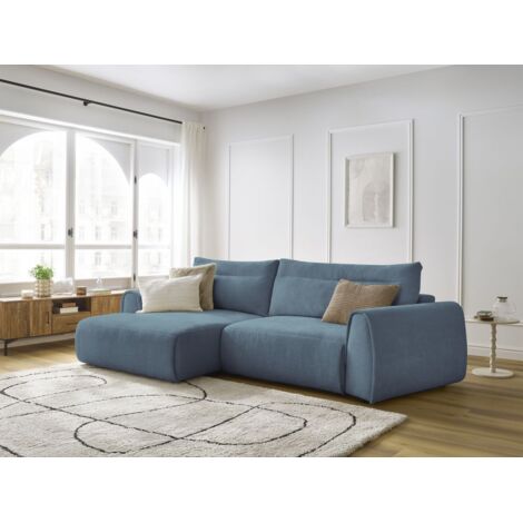 BOBOCHIC - Canapé droit fixe 3 places CLOUD Orange (1/5)