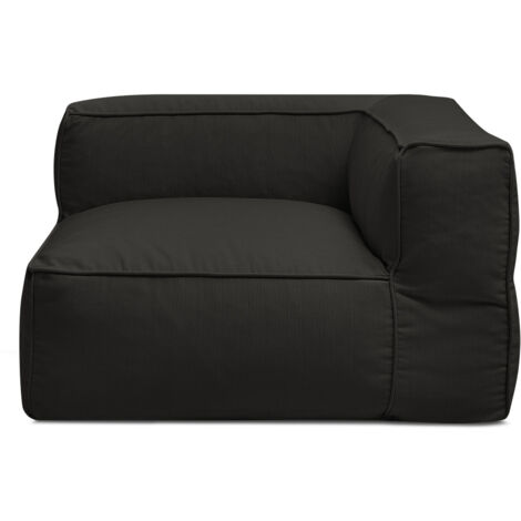 BOBOCHIC - Angle pour canapé de jardin modulable GIULIA avec bâche de protection   Noir (1/5)