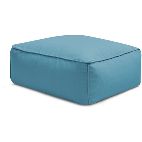 BOBOCHIC - Pouf pour canapé de jardin modulable GIULIA avec bâche de protection   Bleu clair (1/5)