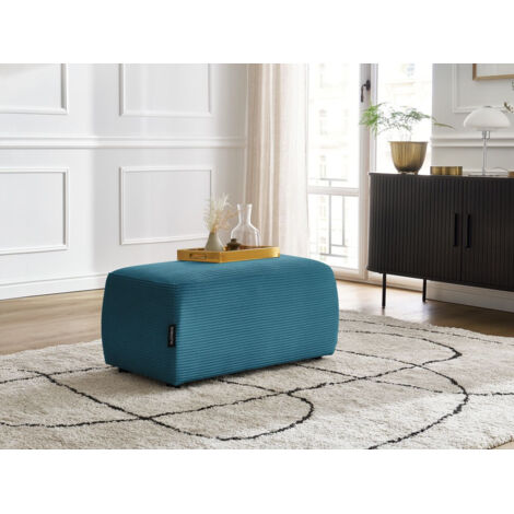 BOBOCHIC - Pouf ATILLA velours côtelé Bleu clair (1/5)