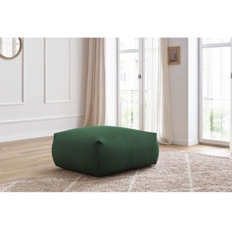 BOBOCHIC - Pouf carré VOLTAIRE Vert (1/5)