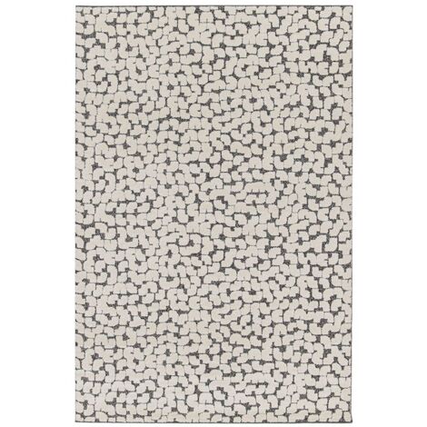 BOBOCHIC - Tapis poils ras CALYRA motif abstrait  200x290 Beige (1/5)