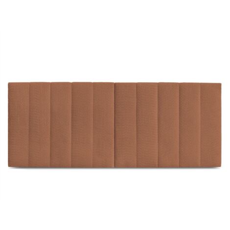 BOBOCHIC - Tête de lit TIMO tissu bouclette 250 Orange (1/3)
