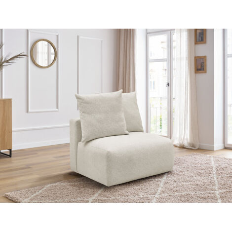 Housse De Fauteuil Restoration Hardware Cloud – Blanc, Lin Et Polyester – Modulable