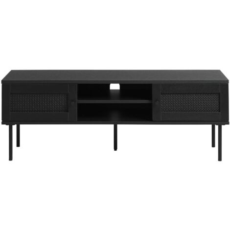 Meuble TV 120 cm KAWIN noir