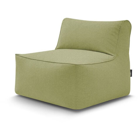BOBOCHIC - Chauffeuse 1 place sans accoudoir pour canapé de jardin modulable RIVIERA   Vert (1/4)